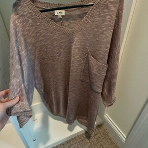Beautiful Mauve Knit Sweater